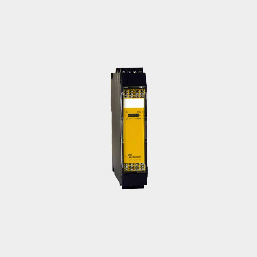Bihl Wiedemann safety contact expansion module relay output machine safety
